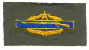 US Army Combat Infantry CIB badge, 6th Award custom made cloth patch by Saunders Military Insignia