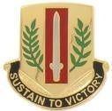 US Army 1st Sustainment Brigade Unit Crest by Saunders Military Insignia