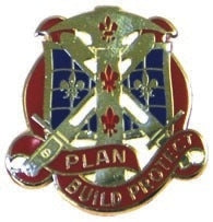 US Army 411th Engineer Brigade Unit Crest by Saunders Military Insignia