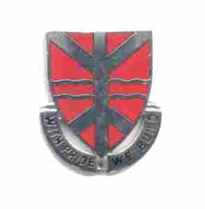 US Army 527th Engineer Battalion Unit Crest by Saunders Military Insignia