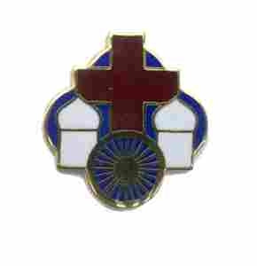 US Army 808th Station Hospital Unit Crest by Saunders Military Insignia