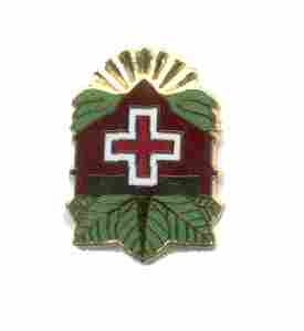 US Army 819th Station Hospital Unit Crest by Saunders Military Insignia