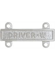 Driver W Qualification Bar or Q Bar by Saunders Military Insignia