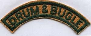 Drum and Bugle G Y Patch Tab