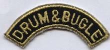 Drum and Bugle Tab - Saunders Military Insignia