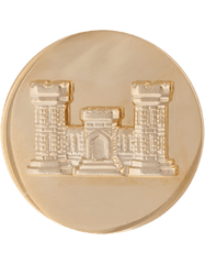 Engineer Enlisted Branch Of Service collar insignia - Saunders Military Insignia