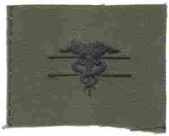 Expert Field Medic Badge, cloth, Subdued by Saunders Military Insignia
