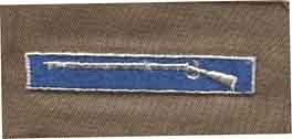 Expert Infantry tan Patch, sew on by Saunders Military Insignia