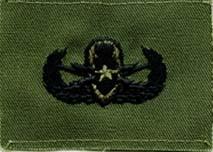 Explosive Ordnance Disposal Senior Badge, cloth, Subdued by Saunders Military Insignia