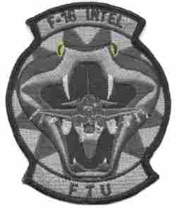 F16 Intel FTU USAF Formal Training Patch for Collectors