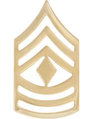 First Sergeant E-8 Rank Insignia by Saunders Military Insignia