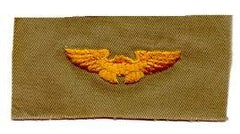 Flight Instructor khaki Patch, sew on by Saunders Military Insignia