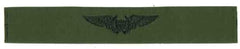 Flight Officer Navy Wing in green subdued cloth. by Saunders Military Insignia