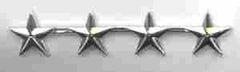 General shirt size 5/8 in Rank Insignia by Saunders Military Insignia
