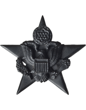 General Staff Officer Army branch of service badge in black metal by Saunders Military Insignia