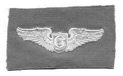 Glider Pilot Wing, cloth, Tan Bullion by Saunders Military Insignia