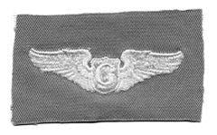 Glider Pilot Wing, cloth, Tan Bullion by Saunders Military Insignia