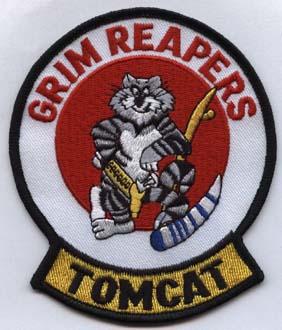Grim Reapers F-14 Tom Cat Navy Fleet Replacement Squadron Patch by Saunders Military Insignia