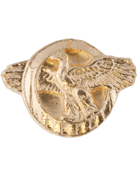 Honorable Discharge Ruptured Duck in gold metal - Saunders Military Insignia