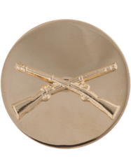 Infantry Enlisted Branch Of Service collar insignia - Saunders Military Insignia