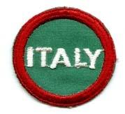 Italian Prisoners Of War Patch Cap Patch, Authentic WWII Repro Cut Edge by Saunders Military Insignia