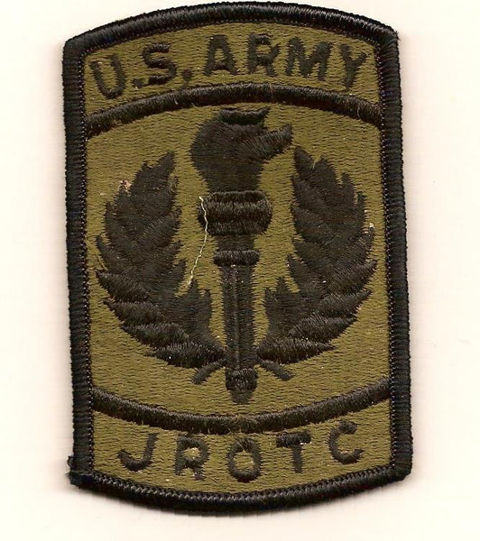 US Army JROTC Subdued Sew-On Patch — Authentic USA-Made