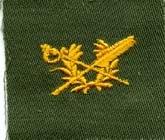 Judge Advocate Badge, cloth, Olive Drab by Saunders Military Insignia