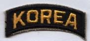 Korea yellow Tab - Saunders Military Insignia