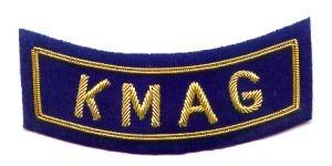 Korean Military Advisory Group tab bullion Tab, Bullion style