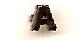 Letter A American Defense black Ribbon Device - Saunders Military Insignia