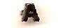 Letter A American Defense black Ribbon Device - Saunders Military Insignia