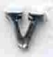 Letter V Silver Ribbon Device - Saunders Military Insignia