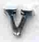 Letter V Silver Ribbon Device by Saunders Military Insignia