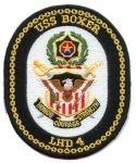 LHD4 USS Boxer, Navy Ship patch by Saunders Military Insignia