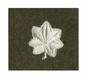 Lieutenant Colonel, Army Rank,Brown Wool by Saunders Military Insignia