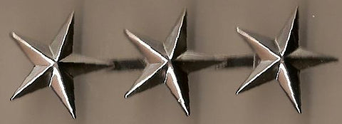 Lieutenant General 3 Star metal rank inisgnia by Saunders Military Insignia
