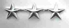 Lieutenant General shirt 5/8 in. Rank by Saunders Military Insignia