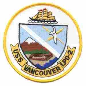 LPD2 USS Vancouver Navy Amphibious Assault Ship Patch