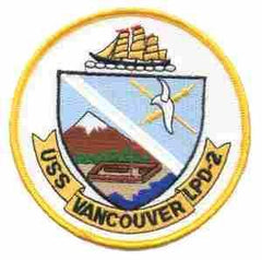 LPD2 USS Vancouver Navy Amphibious Assault Ship Patch - Saunders Military Insignia