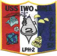 LPH2 USS IWO JIMA US Navy Amphibious Assault Patch by Saunders Military Insignia
