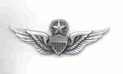 Master Aviator wing in silver OX finish by Saunders Military Insignia