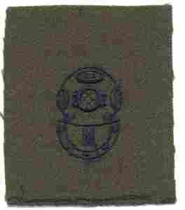 Master Divers Badge, cloth, Green by Saunders Military Insignia