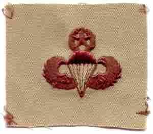 Master Para Desert Army/Navy Badge/Wing - Saunders Military Insignia