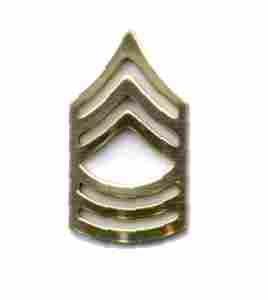 Master Sergeant (E8 Chevron, Collar size by Saunders Military Insignia