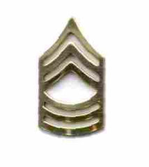 Master Sergeant (E8 Chevron, Collar size by Saunders Military Insignia