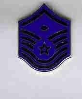 Master Sergeant with Diamond USAF Chevron (1994- by Saunders Military Insignia