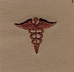 Medical Desert, Army Branch Service by Saunders Military Insignia