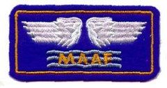 Mediterranean Air Force Patch In Felt