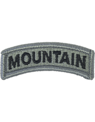 Mountain Army Patch tab in ACU with Velcro - Saunders Military Insignia