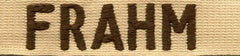 US Army Desert Name Tape by Saunders Military Insignia